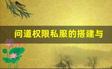 问道权限私服的搭建与管理技巧揭秘