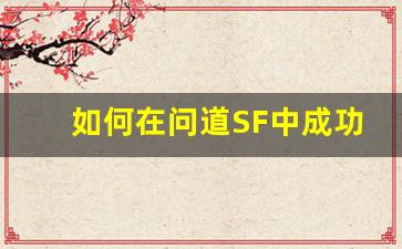 如何在问道SF中成功改造首饰提升战力