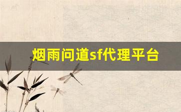 烟雨问道sf代理平台如何选择？解析代理商的关键要素