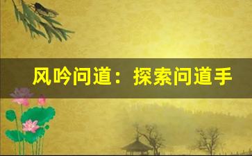 风吟问道：探索问道手游的独特SF版世界