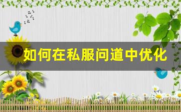 如何在私服问道中优化角色加点策略
