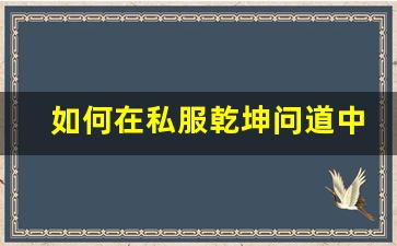 如何在私服乾坤问道中快速提升角色实力
