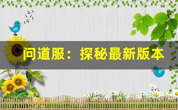 问道服：探秘最新版本的独特玩法与创新特色